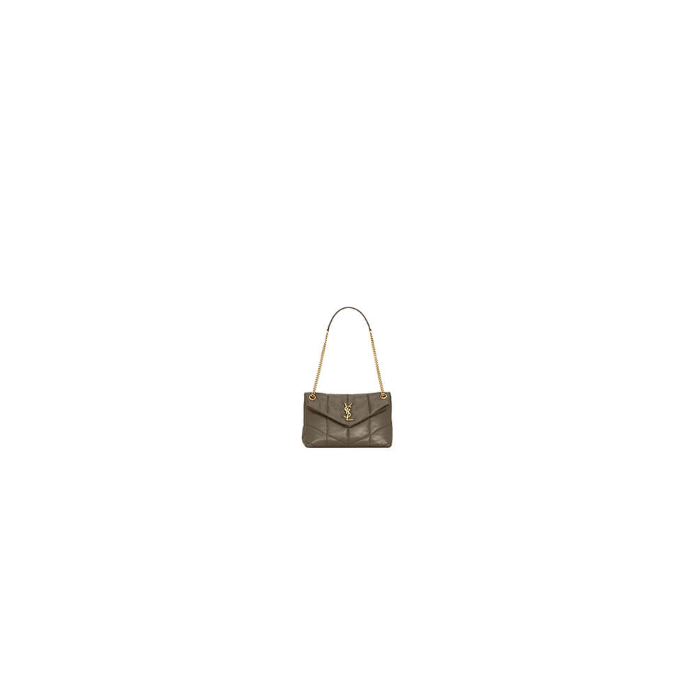 PUFFER SMALL IN QUILTED CRINKLED LEATHER(High-end Grade)