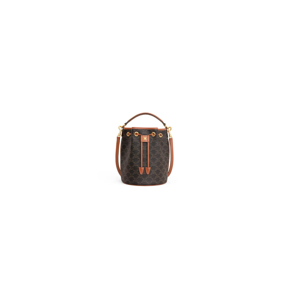 CLARA BAG IN TRIOMPHE CANVAS AND CALFSKIN