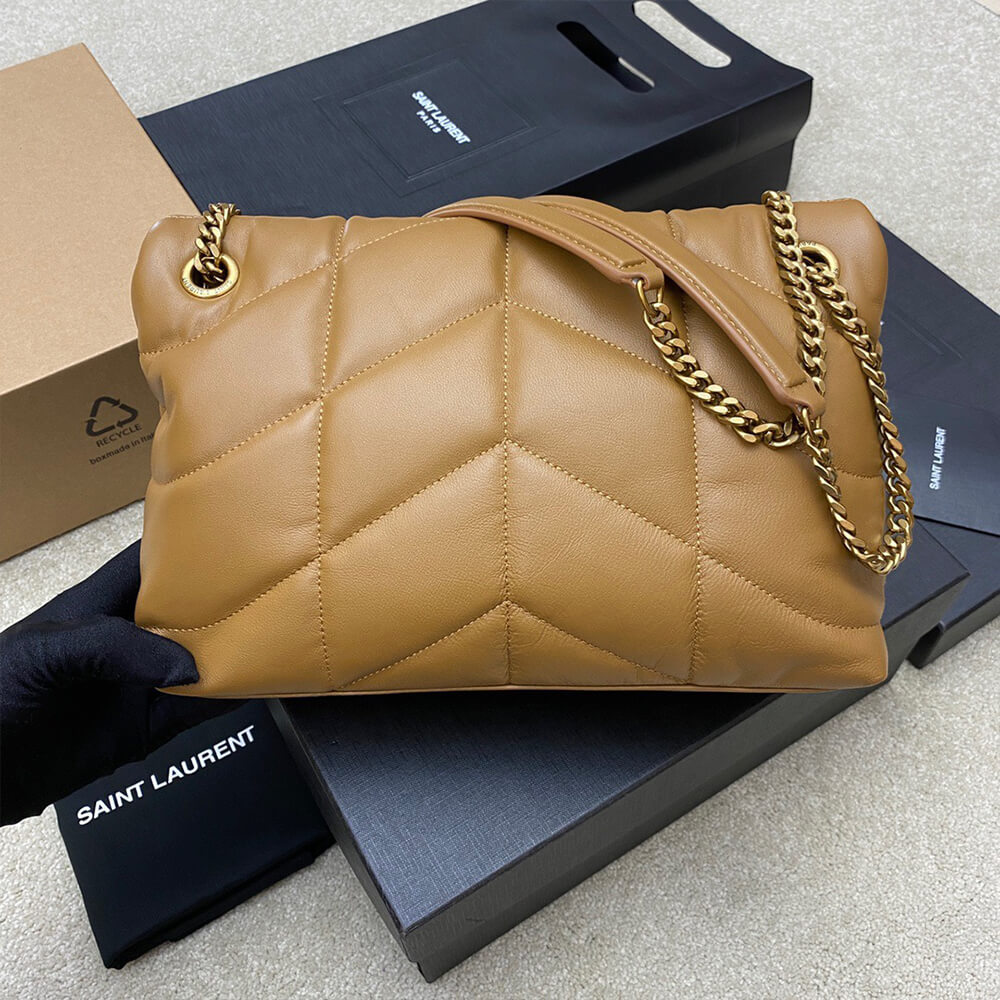 SMALL PUFFER IN CRINKLED LEATHER(High-end Grade)