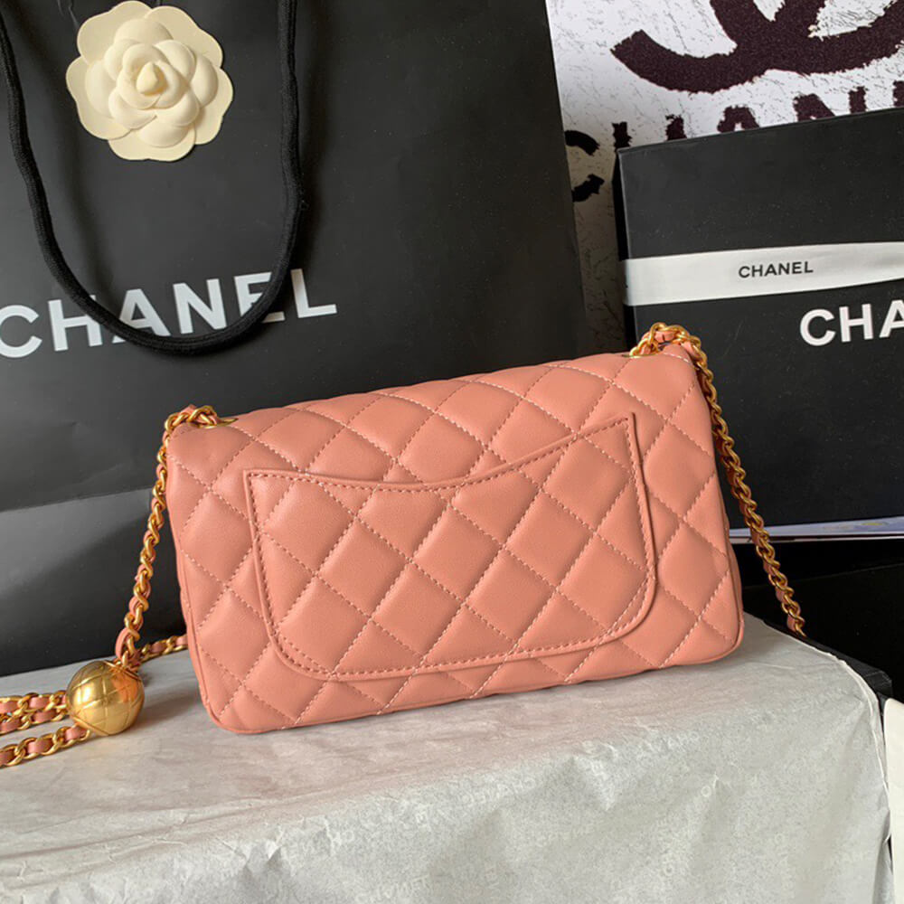 Ch*el pearl crush mini rectangular flap
