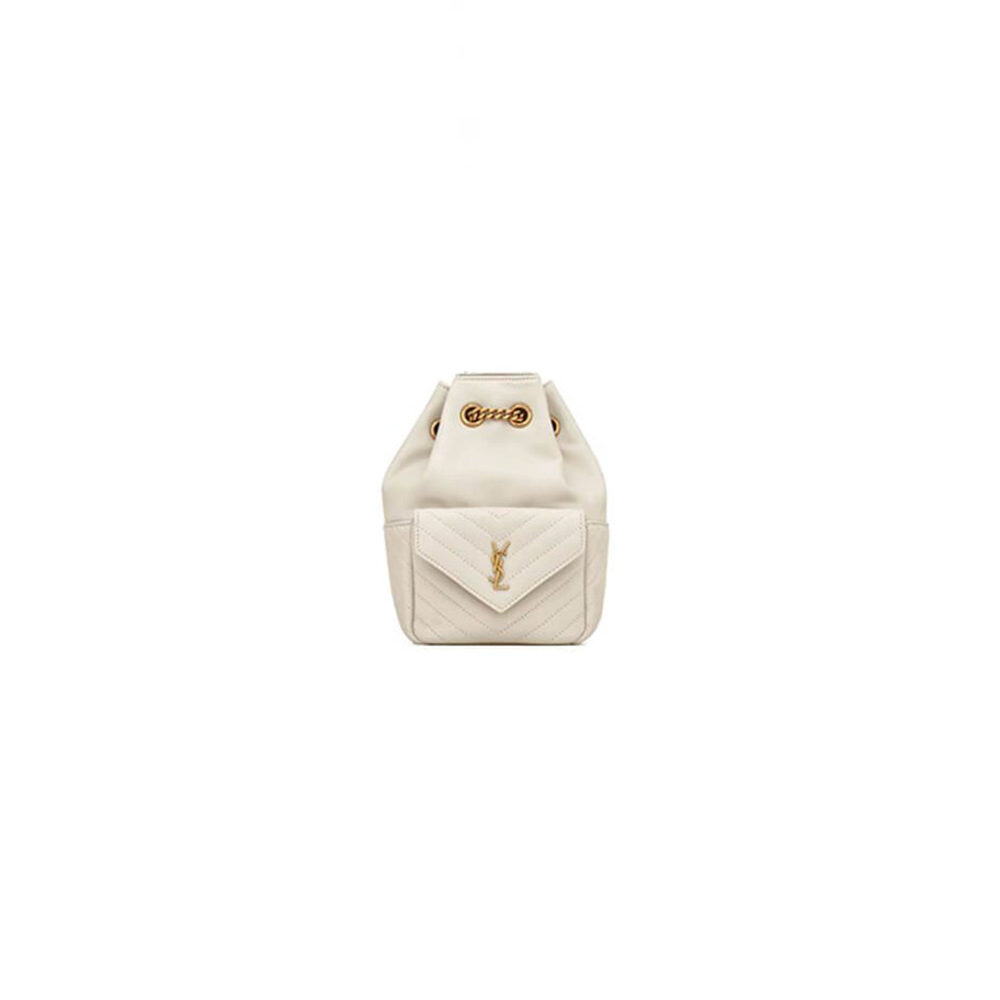 YSL Joe quilted lambskin mini bucket